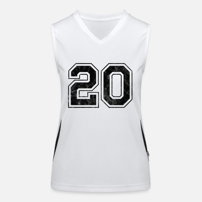 Number 20 Women's Functional Contrast Tank Top