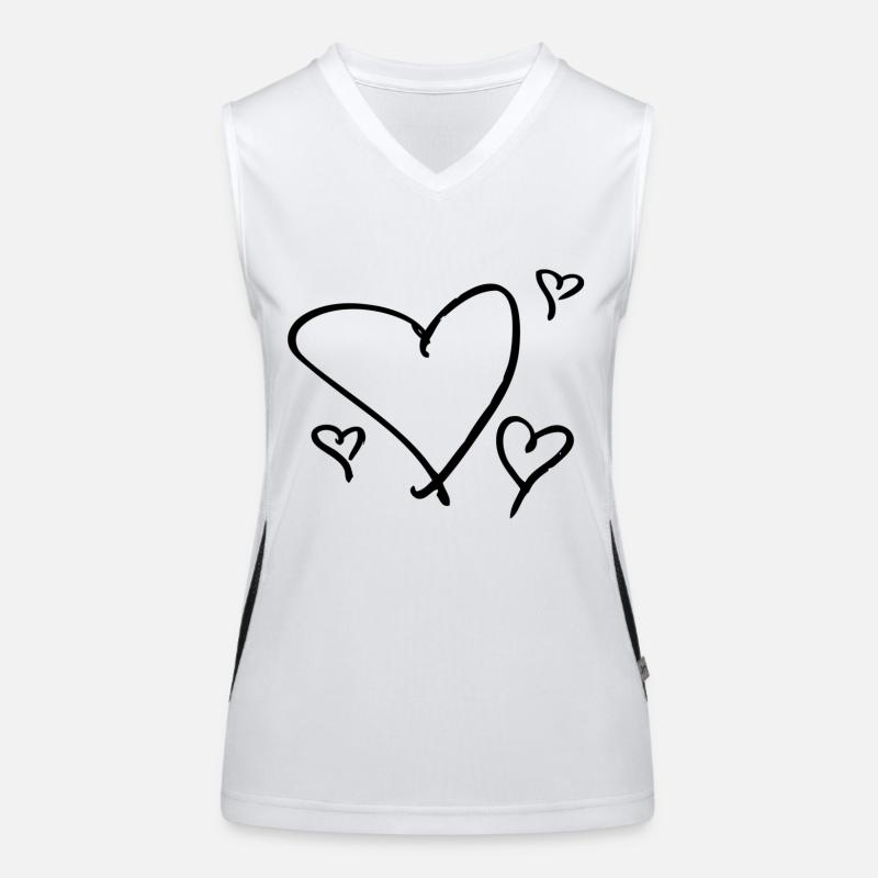 several black hearts Women's Functional Contrast Tank Top