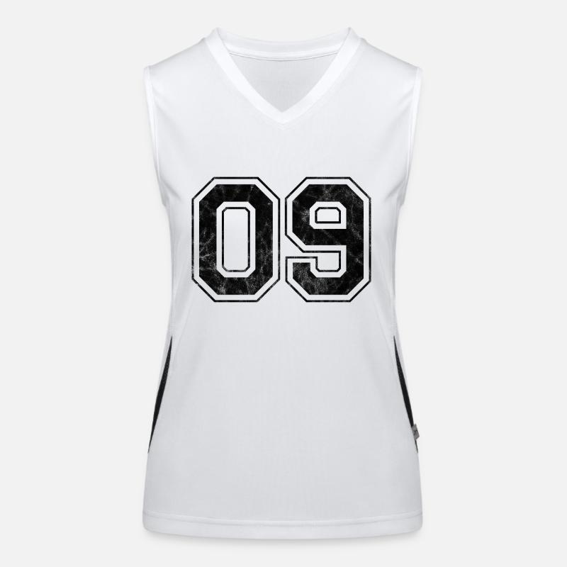 Number 09 Women's Functional Contrast Tank Top