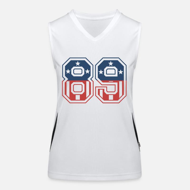 Number 89 USA Women's Functional Contrast Tank Top