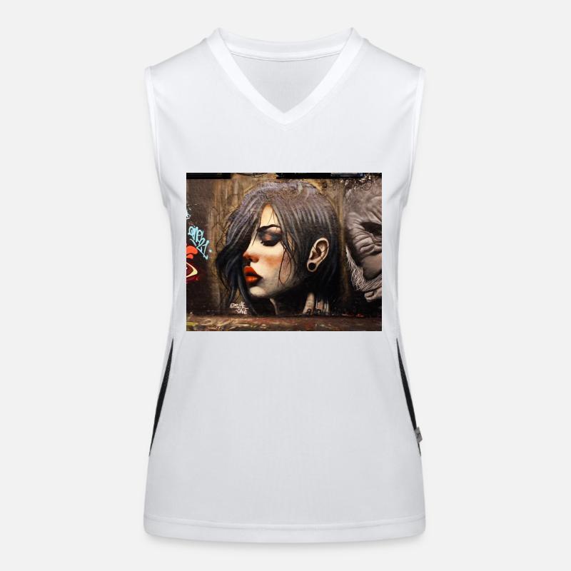 London 2 Funktionelles Kontrast-Tank Top für Frauen