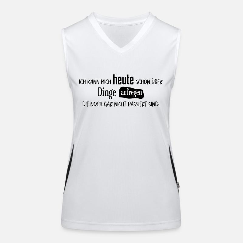 Ich kann mich heute schon über Dinge aufregen .... Funktionelles Kontrast-Tank Top für Frauen