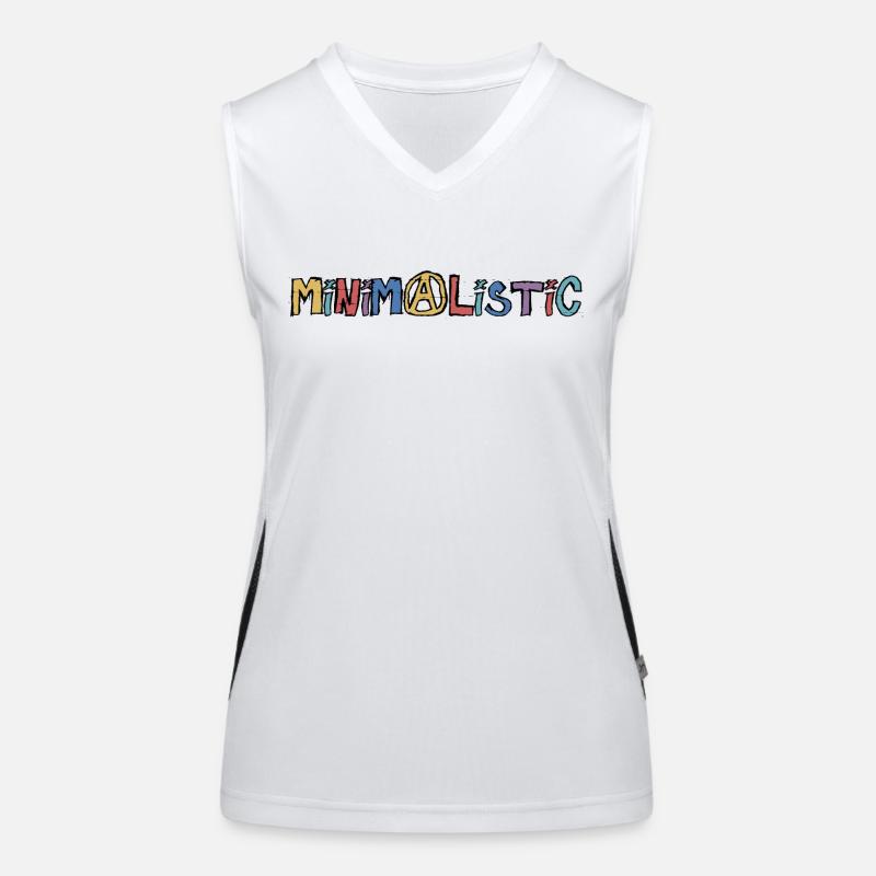 Minimalistisch Funktionelles Kontrast-Tank Top für Frauen