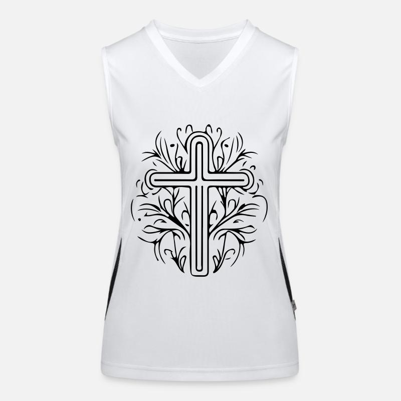 Cross Symbol Women's Functional Contrast Tank Top