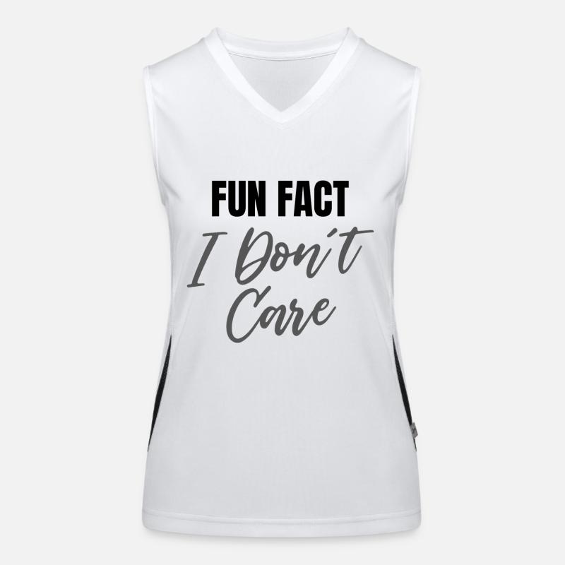 Fun Fact I don't care Women's Functional Contrast Tank Top
