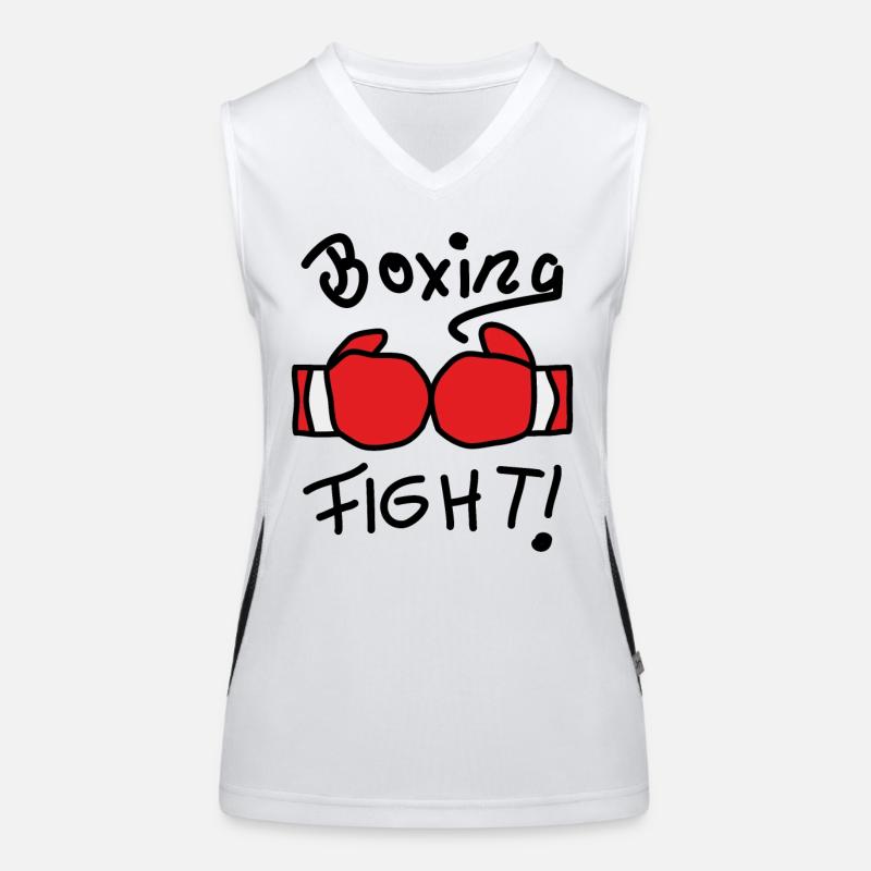 Gants de boxe Force et Discipline Débardeur respirant contrasté Femme