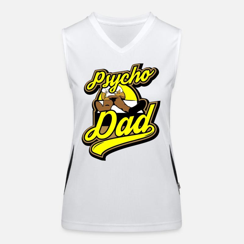 Psycho - Papa - Psycho - Dad Funktionelles Kontrast-Tank Top für Frauen