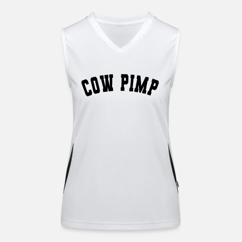 Kuh Zuhälter Bauer Funktionelles Kontrast-Tank Top für Frauen