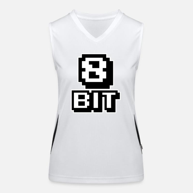8-Bit-Computer Funktionelles Kontrast-Tank Top für Frauen