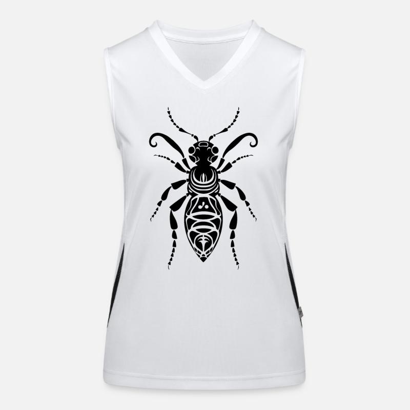 Stammessymbol eines Insekts: Ameise Funktionelles Kontrast-Tank Top für Frauen