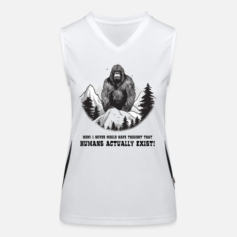Seeing people for the first time: Mountain Bigfoot Women's Functional Contrast Tank Top