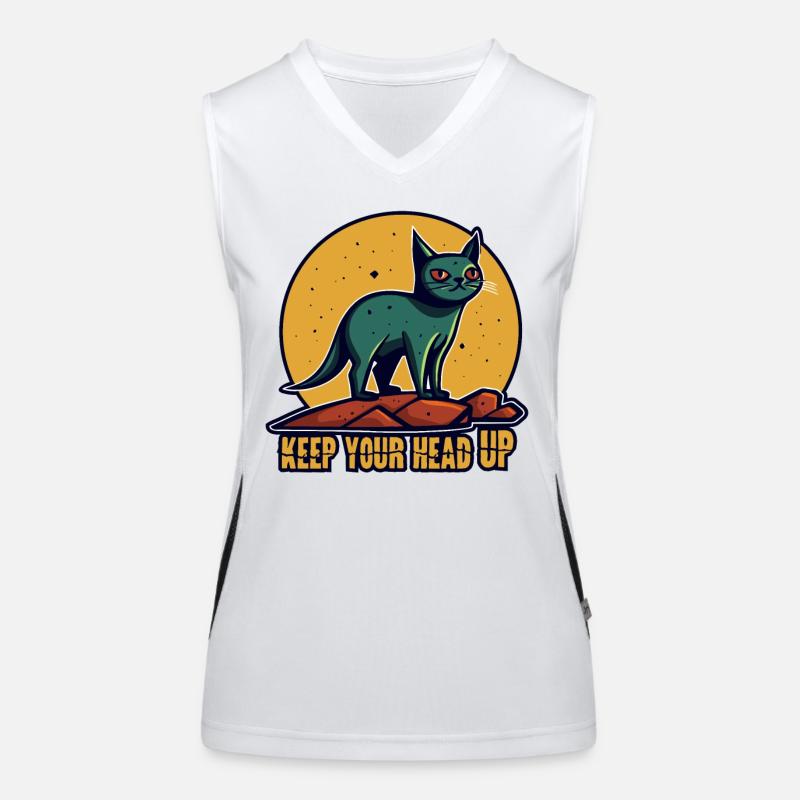 Cheer up, cat Women's Functional Contrast Tank Top