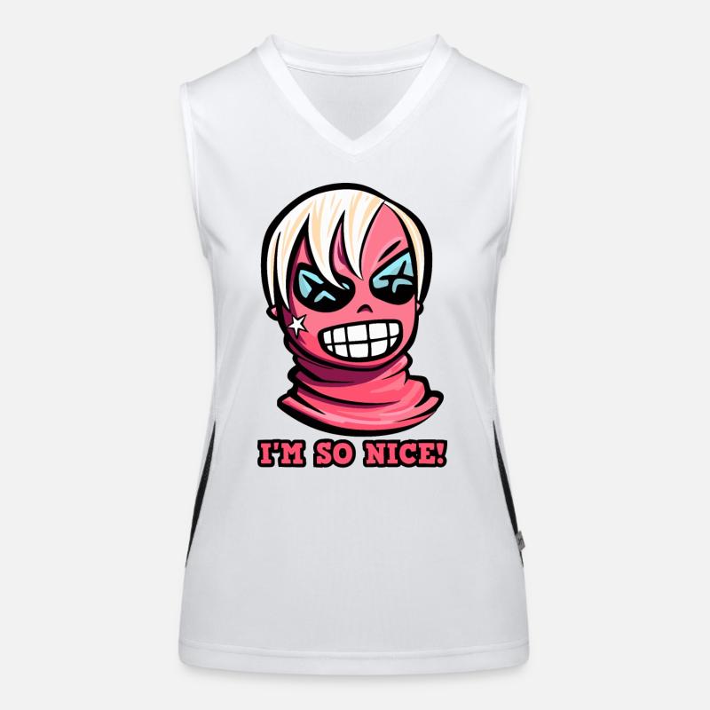 Ich bin so nett Funktionelles Kontrast-Tank Top für Frauen