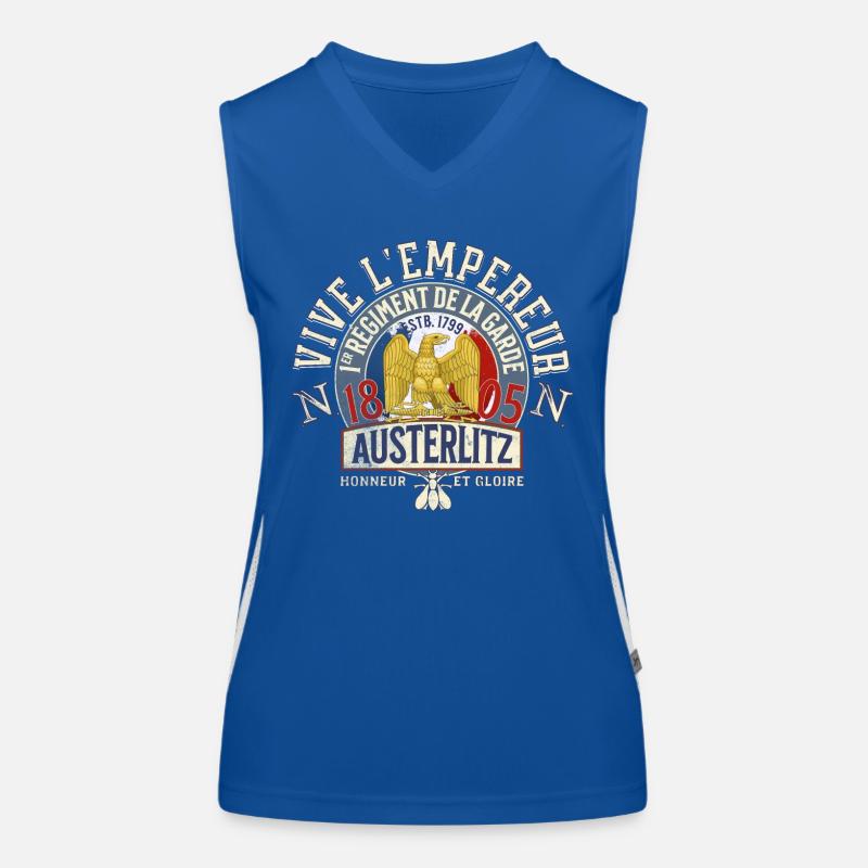 Vive l empereur Austerlitz 1805 Débardeur respirant contrasté Femme