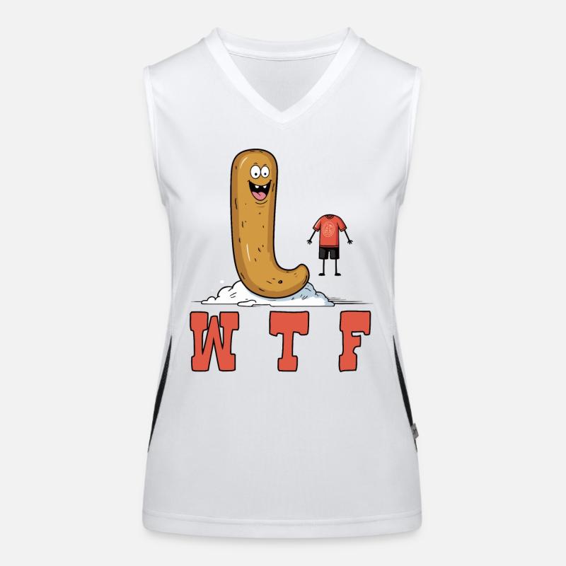 WTF Folle Stupide et Folle Absurdité Débardeur respirant contrasté Femme