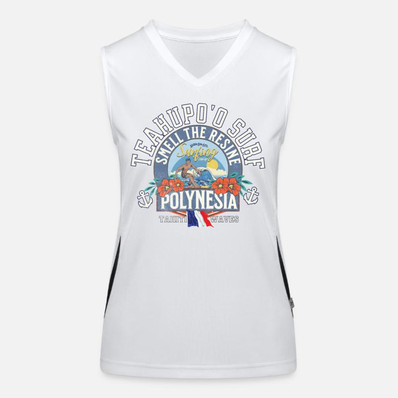 Teahupoo Surf Polynesia Women's Functional Contrast Tank Top