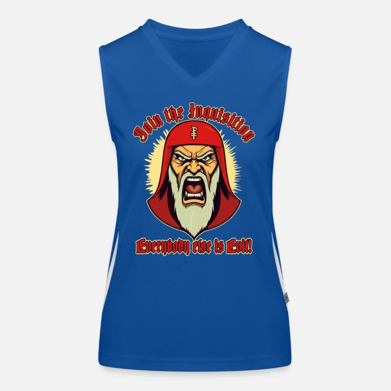 Join the Inquisition! Everyone else is evil Women's Functional Contrast Tank Top