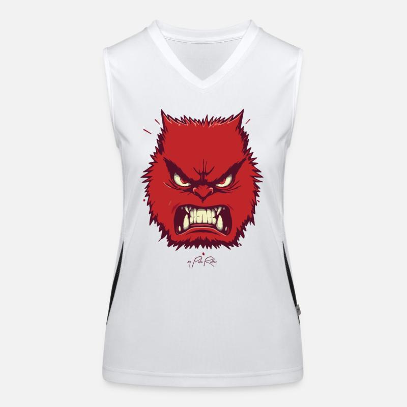 Wütend Funktionelles Kontrast-Tank Top für Frauen
