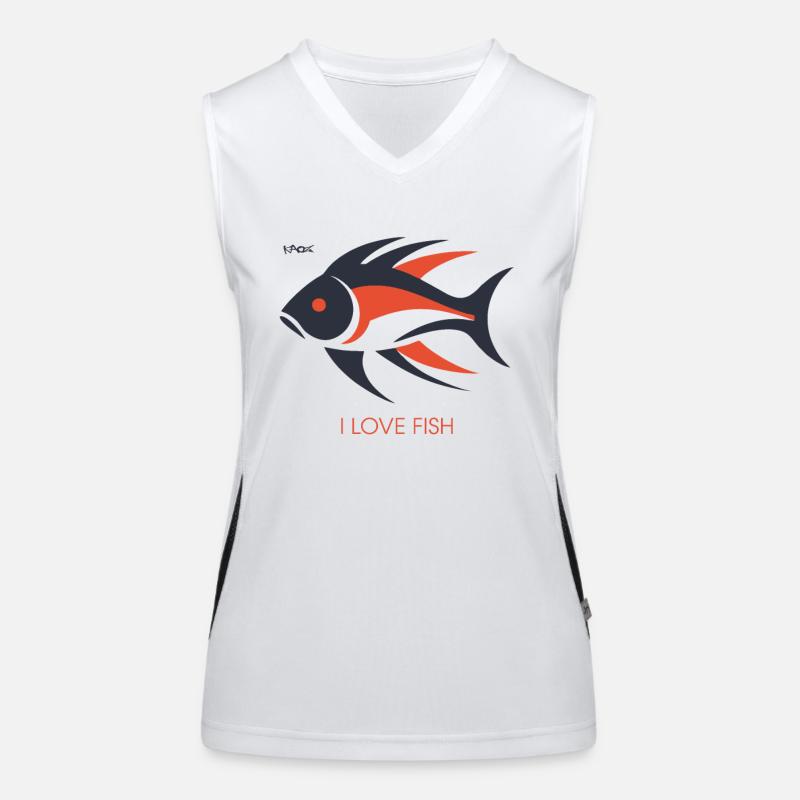 J’adore le poisson Débardeur respirant contrasté Femme