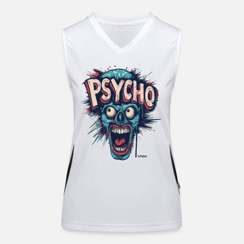 Never go completely crazy, don't become a psycho Women's Functional Contrast Tank Top
