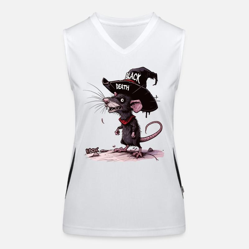 Die schwarze Pest ist die Plage einer Ratte Funktionelles Kontrast-Tank Top für Frauen