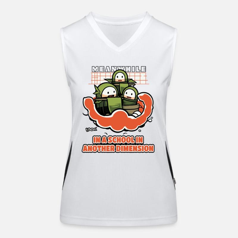 Schule in einer anderen Dimension Funktionelles Kontrast-Tank Top für Frauen