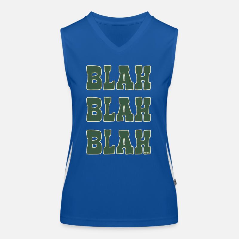 Chatter and gossip: blah blah blah Women's Functional Contrast Tank Top