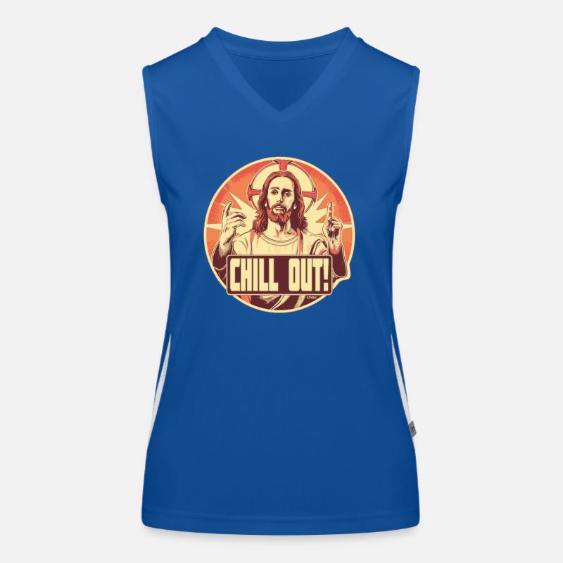 Religion Jesus Christ Savior, Relax Women's Functional Contrast Tank Top