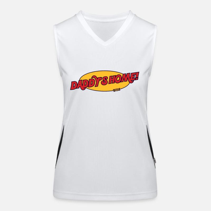 Papa est à la maison Débardeur respirant contrasté Femme