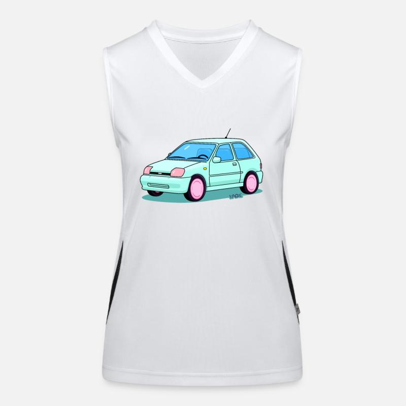 Mode automobile mignonne et ascétique Débardeur respirant contrasté Femme