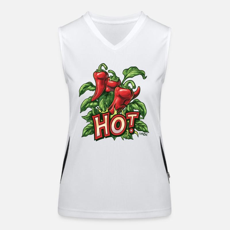 Plante de piment fort Débardeur respirant contrasté Femme