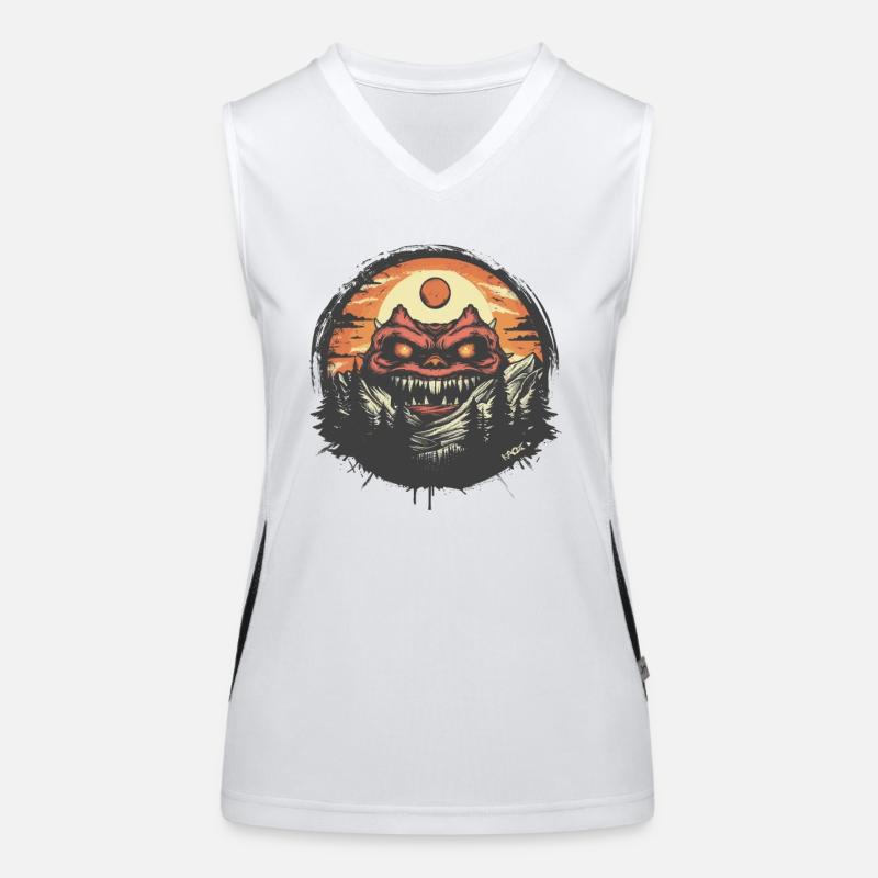 In nature is a monster demon Women's Functional Contrast Tank Top