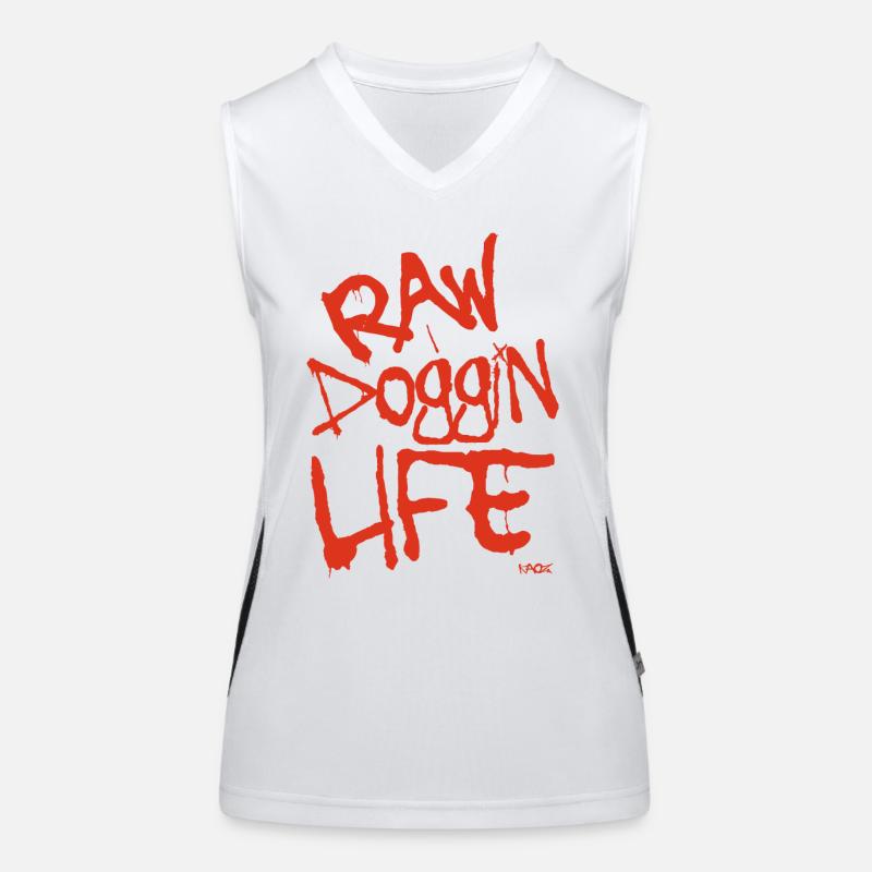 d’accepter la vie crue Débardeur respirant contrasté Femme