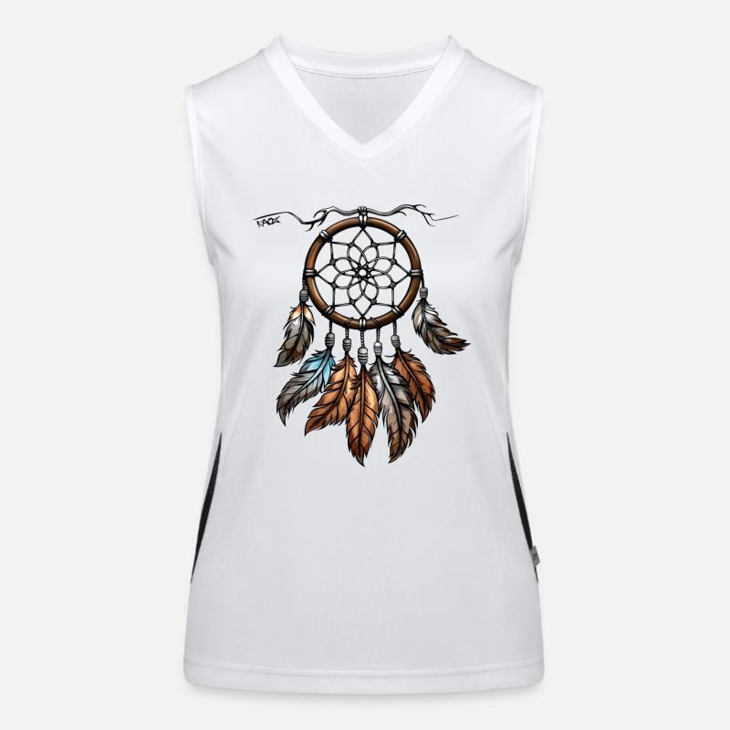 Das feinste handgemachte Traumfänger Funktionelles Kontrast-Tank Top für Frauen