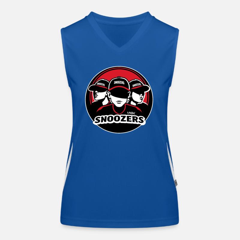 Parodie Baseball-Team: Die Schnarchnasen Funktionelles Kontrast-Tank Top für Frauen