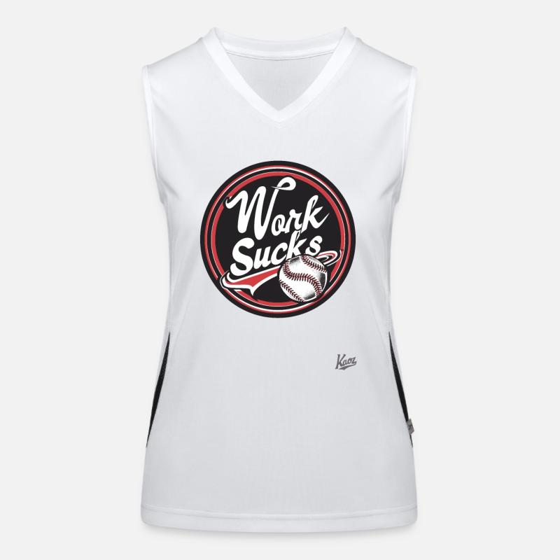 Work is annoying Women's Functional Contrast Tank Top