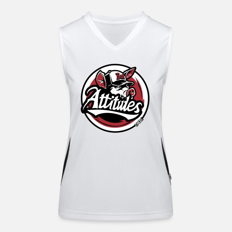 Baseball Cap Pig with Bad Mood Women's Functional Contrast Tank Top
