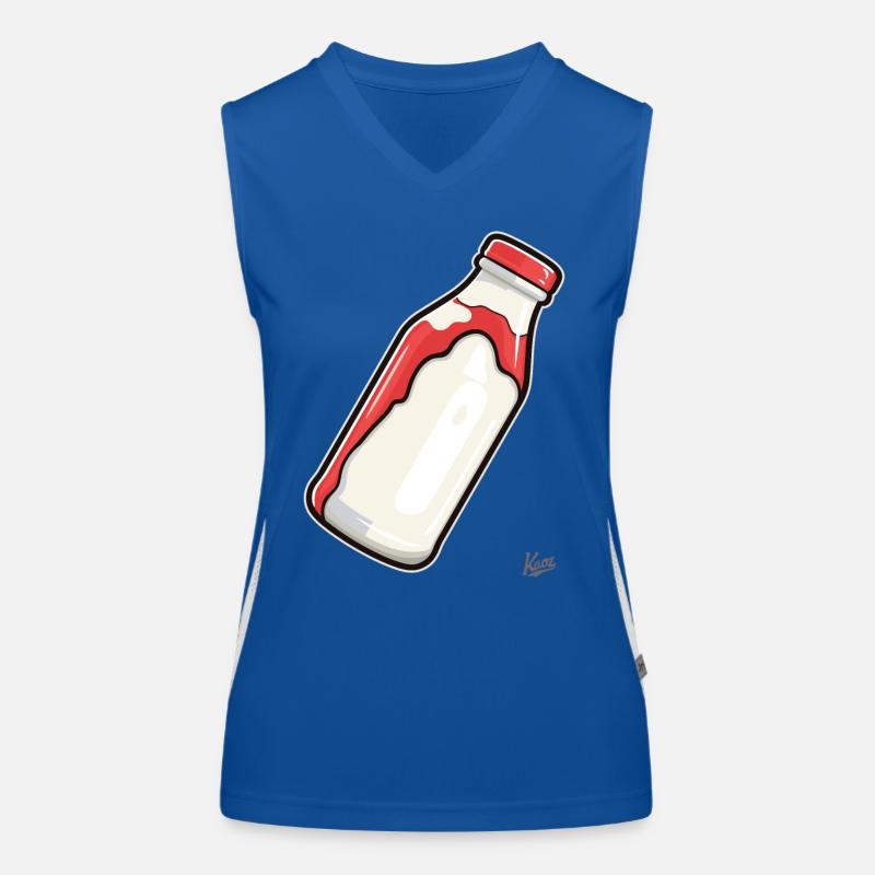 Dairy Milk Bottle Women's Functional Contrast Tank Top