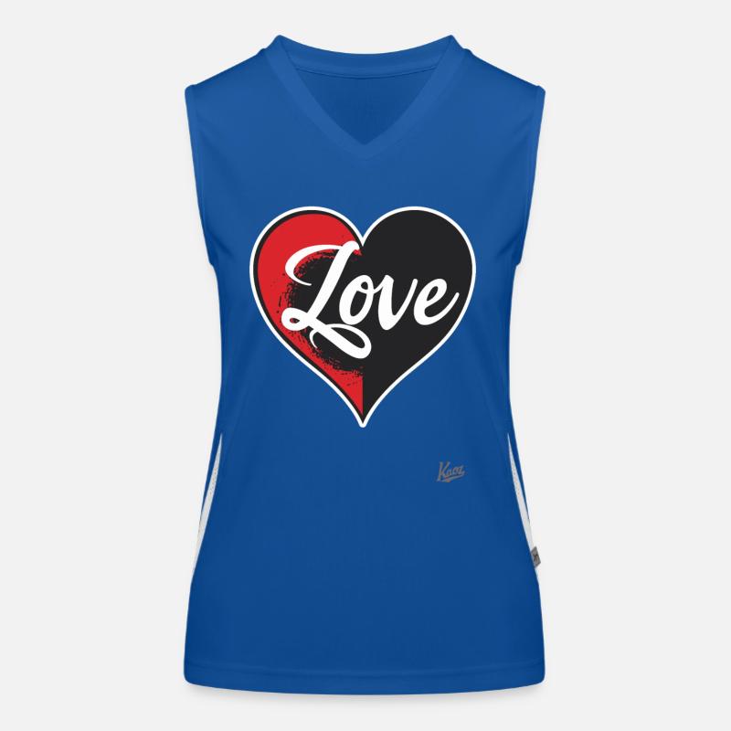 Heart and love Women's Functional Contrast Tank Top