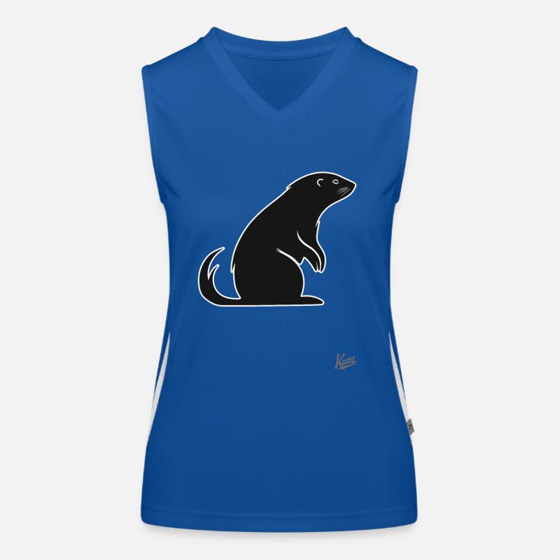 Pop geht das Wiesel Funktionelles Kontrast-Tank Top für Frauen