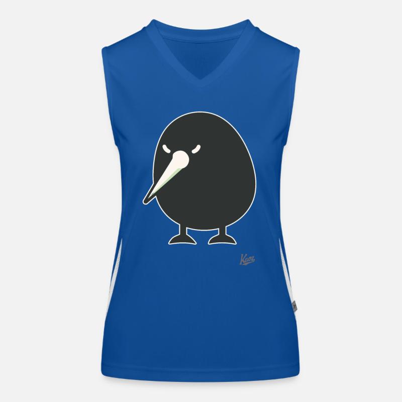 Funny Kiwi Bird Women's Functional Contrast Tank Top