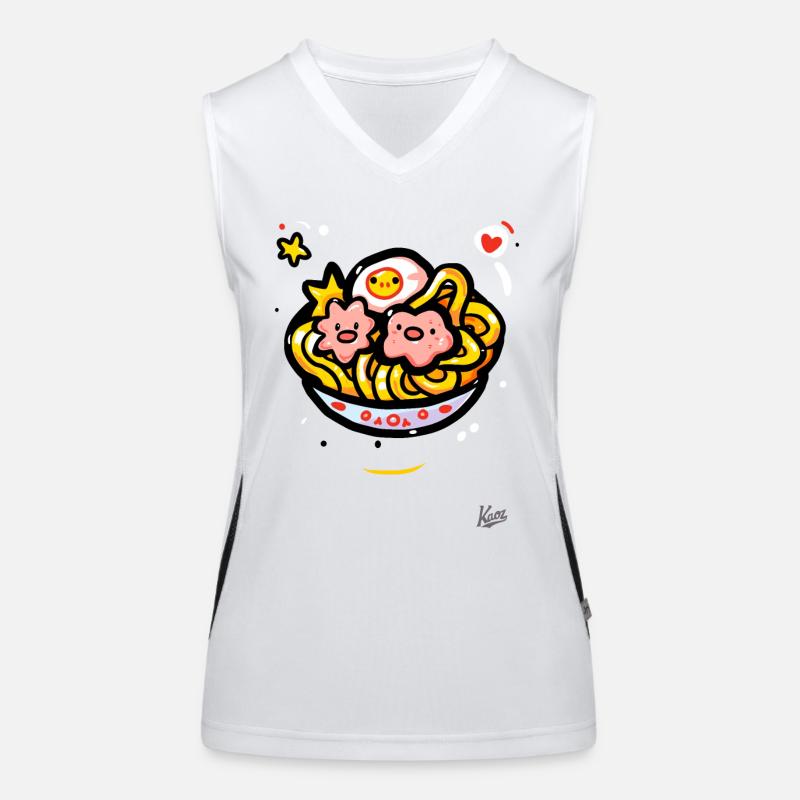Kawaii Ramen Suppe Funktionelles Kontrast-Tank Top für Frauen