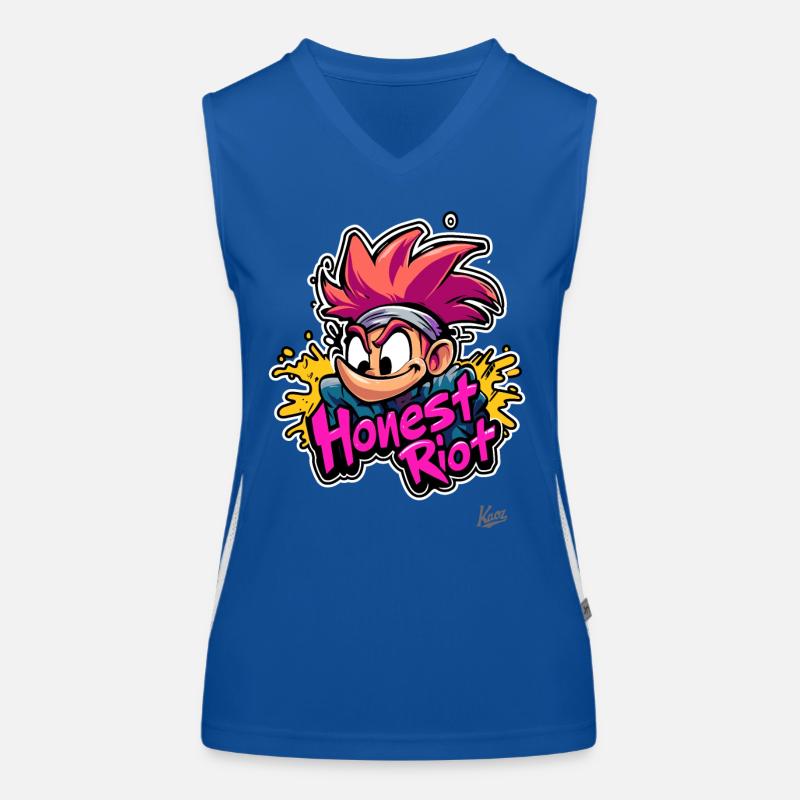 Graffiti Comic: The Funny, Honest Rebel Women's Functional Contrast Tank Top
