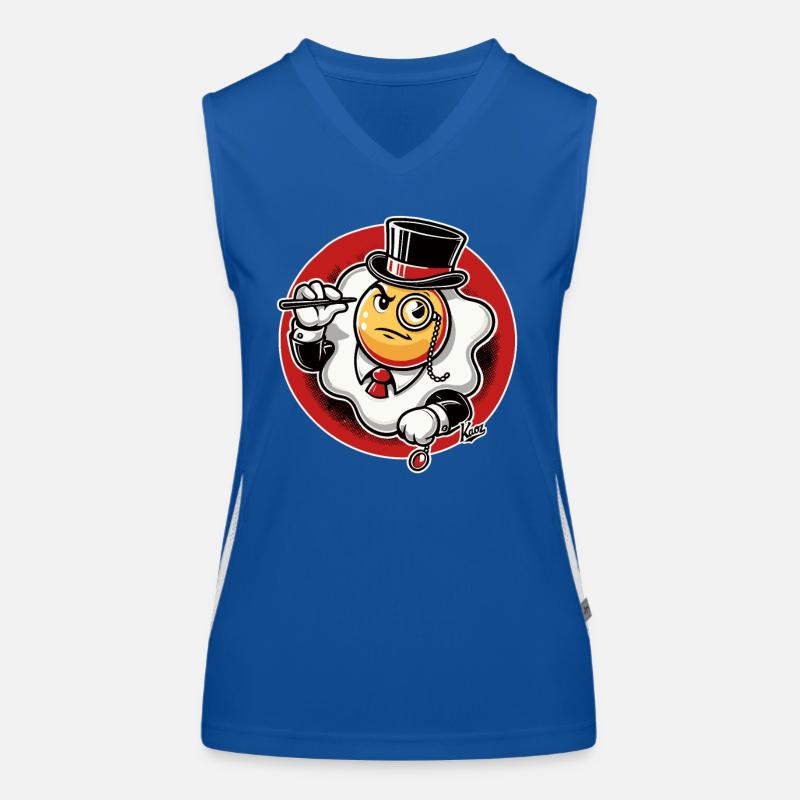 Eleganter Spiegelei Ei-Gentleman Funktionelles Kontrast-Tank Top für Frauen