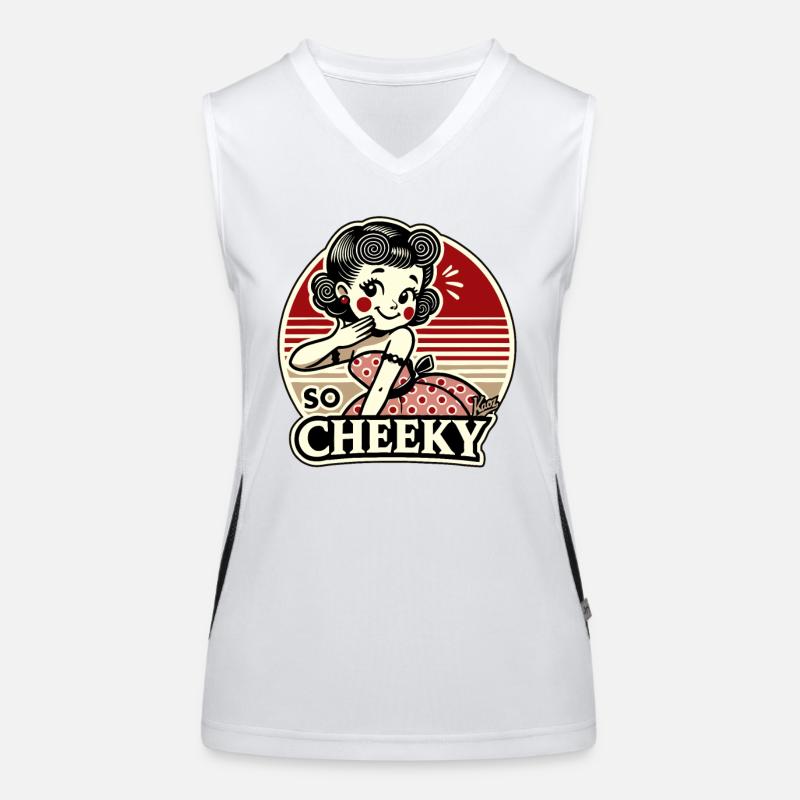 Das Mädchen ist so frech! Funktionelles Kontrast-Tank Top für Frauen