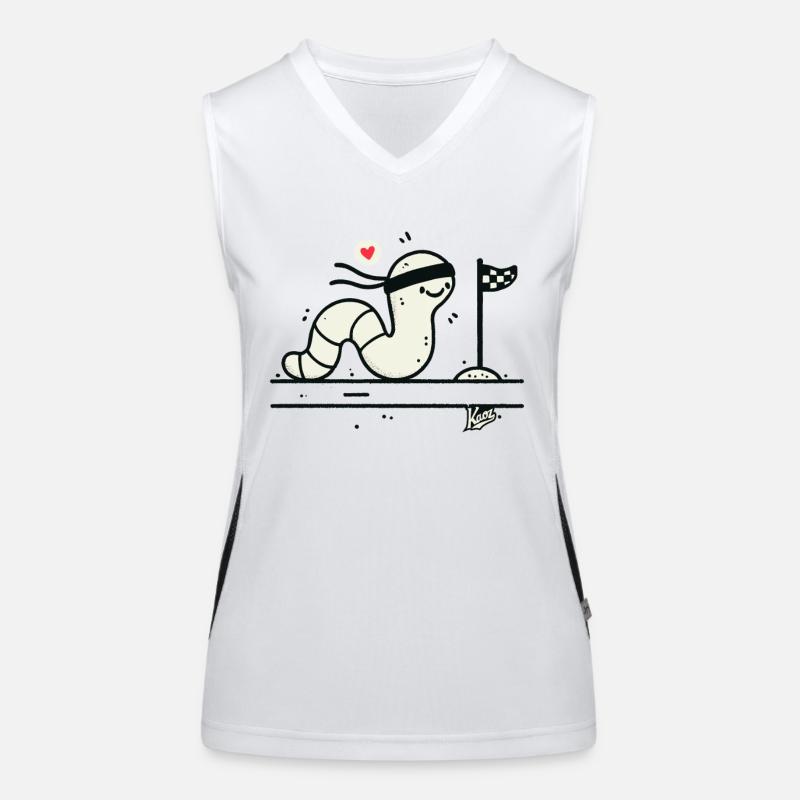 Ligne d’arrivée de la course lente vers Débardeur respirant contrasté Femme