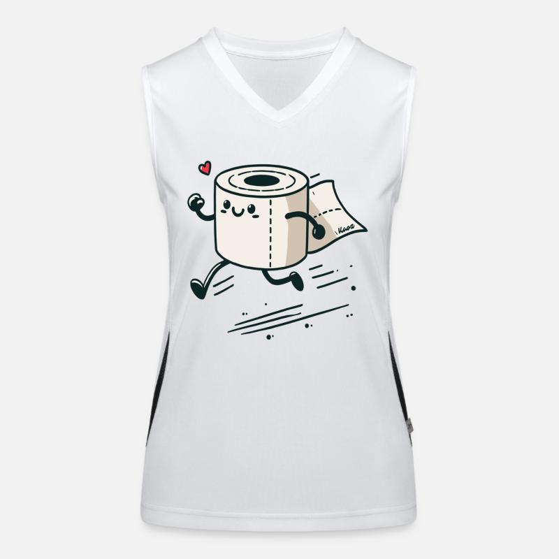 Schnelles Notfall-Toilettenpapier Funktionelles Kontrast-Tank Top für Frauen