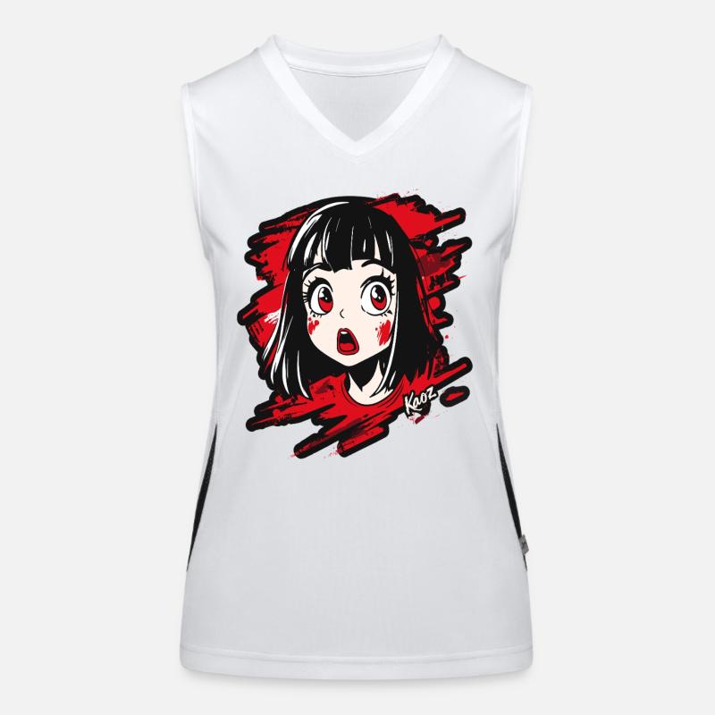 Fille de dessin animé Débardeur respirant contrasté Femme