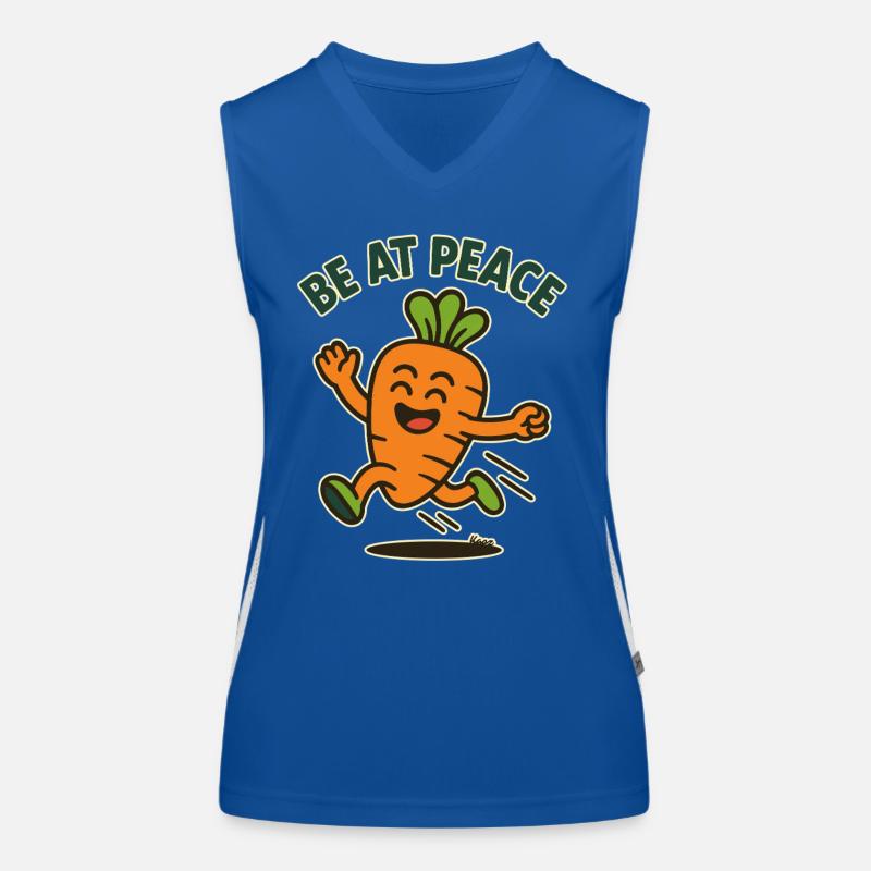 Happy Carrot: Peace Women's Functional Contrast Tank Top