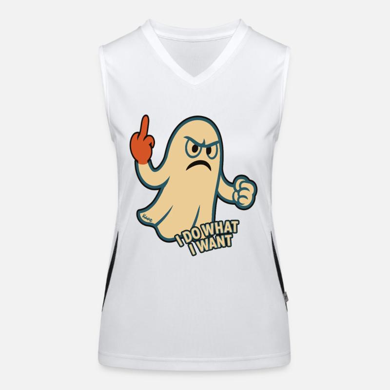 Wütender Geist: Ich mach, was ich will Funktionelles Kontrast-Tank Top für Frauen